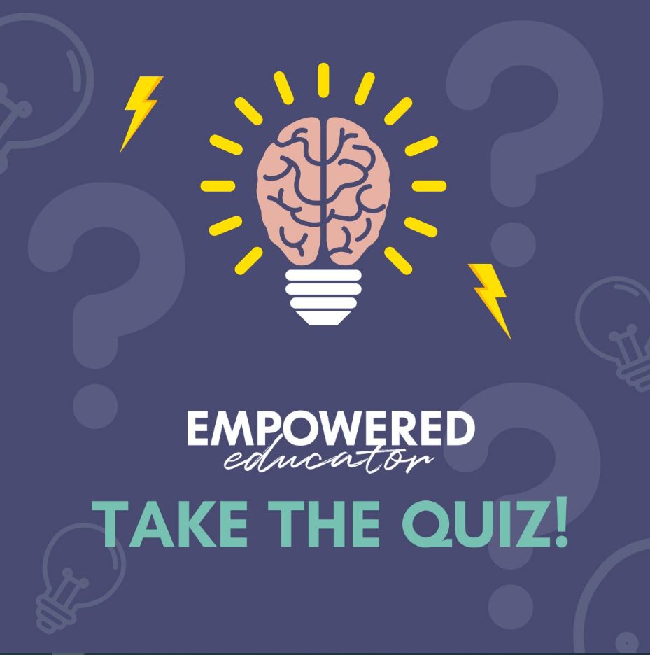 Where are you on your Empowered Journey!?
I'm so excited to share this with you!
Take the new Empowered Educator quiz! empowerededucator.outgrow.us/empowerededuca…
#empowerededucator #edutwitter #teachertwitter #k12 #tlap #LeadLAP #teachbetter #CrazyPLN