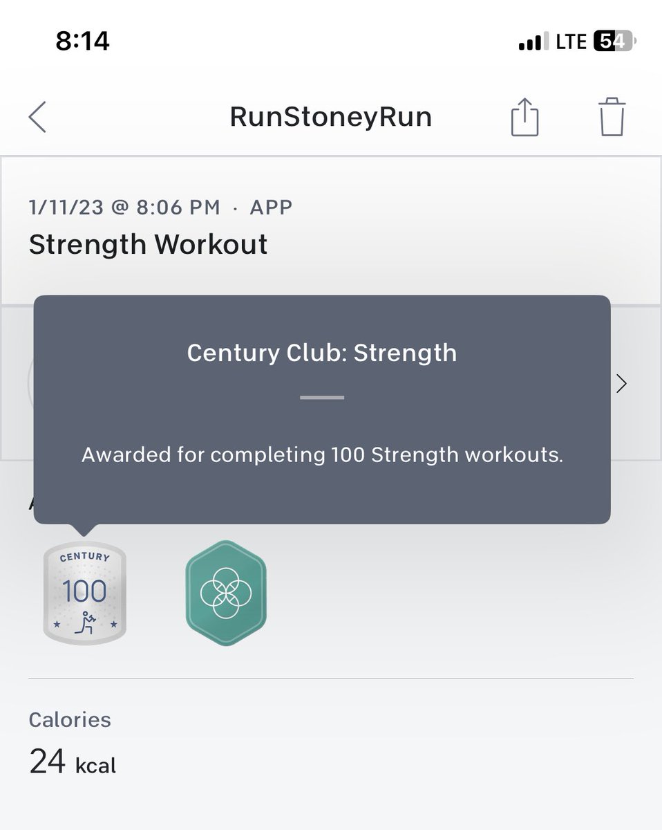 Liss323's tweet photo. Only took me two years ⁦@onepeloton⁩ 🎉🎉 https://t.co/AecS0sCdBS