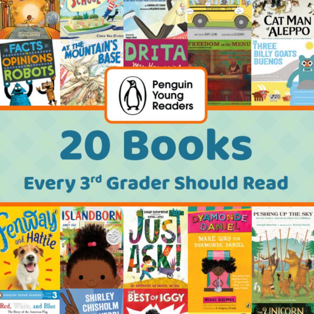 Looking for books for your 3rd graders to start the new year? This books booklist has 20 books from <a href="/simran/">Simran Jeet Singh</a> @isabelinpieces <a href="/victoriajcoe/">Victoria J Coe</a> <a href="/vvchambers/">Veronica Chambers</a> and more! #teachers

Find out more: penguinschoollibrary.com/3rdGrade