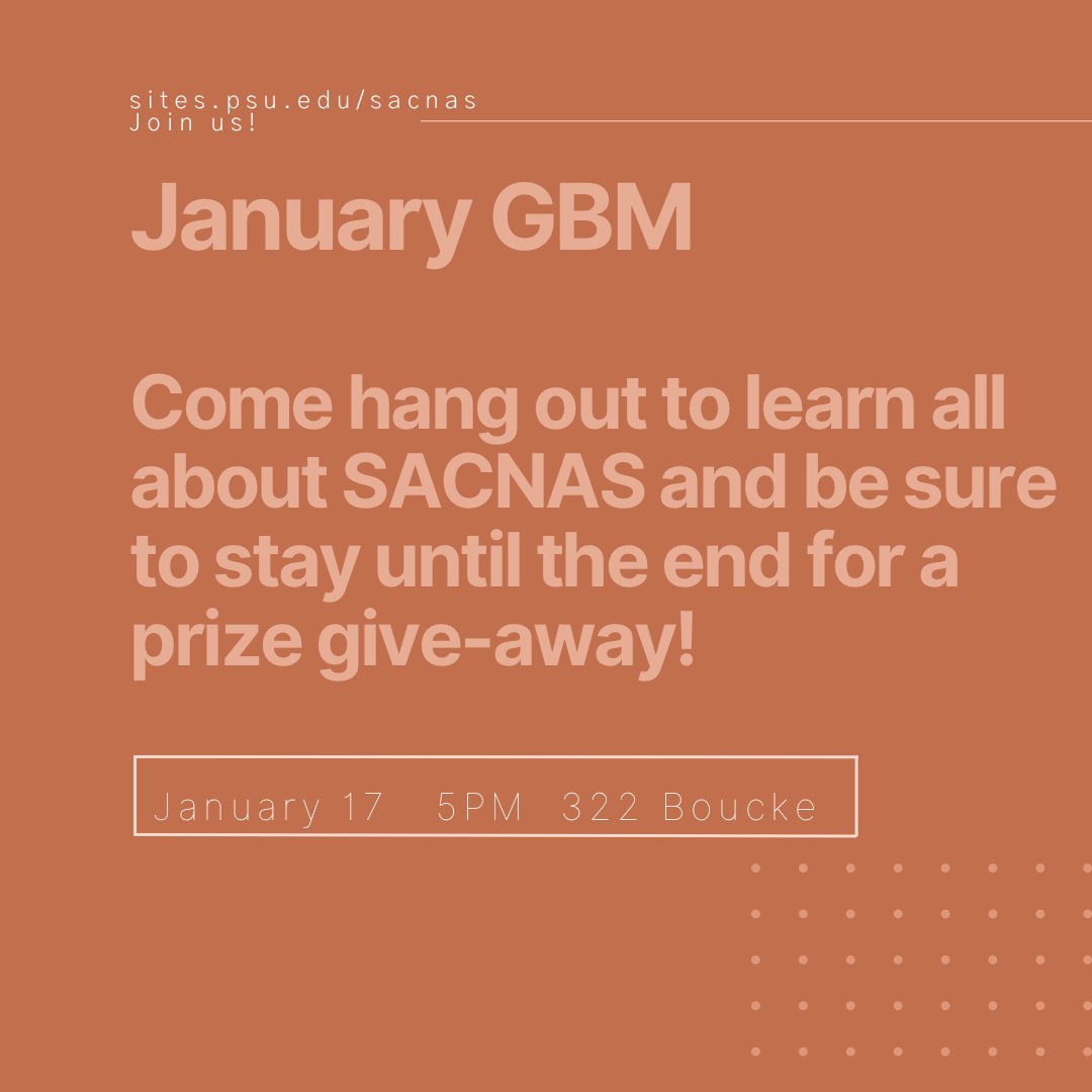 SACNAS at Penn State (@sacnaspennstate) on Twitter photo  SACNAS at Penn State (@sacnaspennstate) on Twitter photo