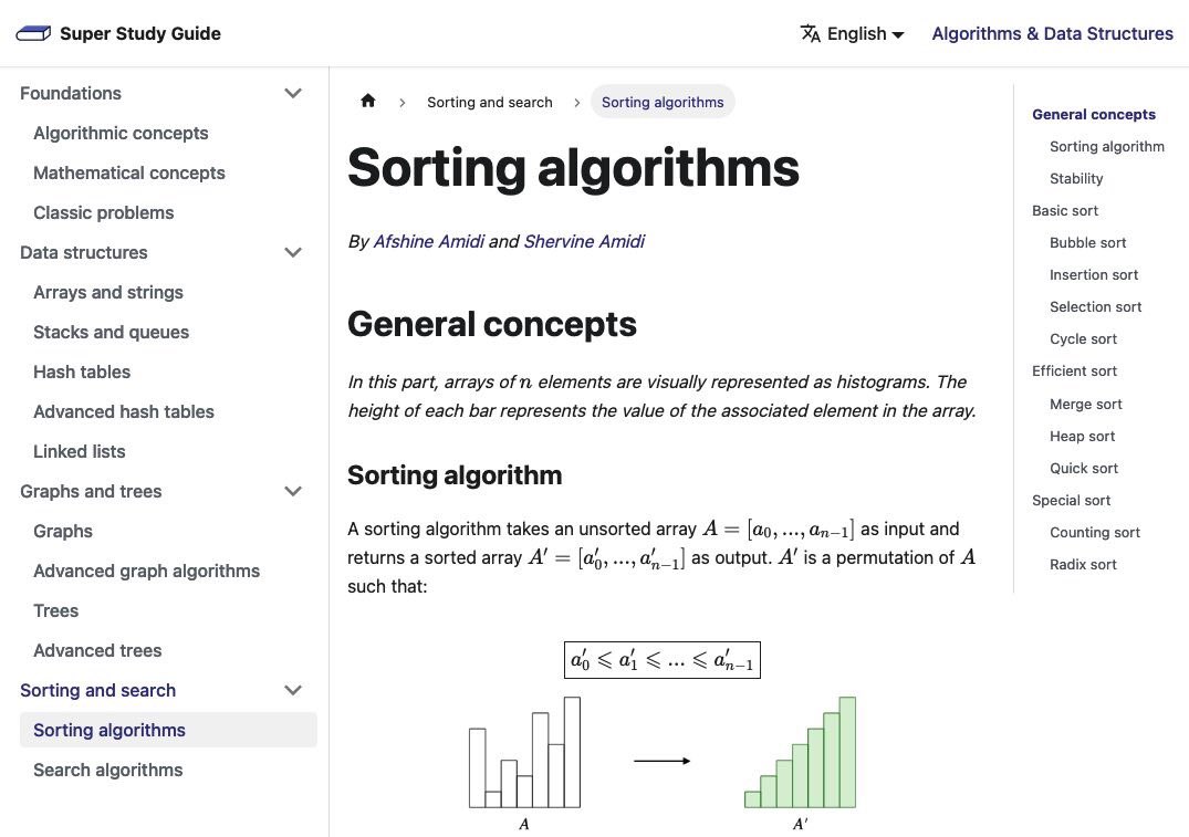 KirkDBorne's tweet photo. #ComputerScience Super Study Guide: Algorithms and Data Structures, by @afshinea &amp; @shervinea
🌟
Topics: arrays/strings, queues/stacks, hash tables, graphs, trees, sorting, search,...
🌟
• Read it online: https://t.co/4yYrcNtQQg
• Buy the Book: https://t.co/ibUpiPSSR8 https://t.co/q2wYtjY1Ld
