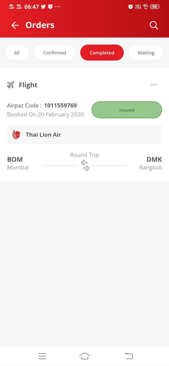 Banduthorat1's tweet photo. @Airpaz I’ve contacted to get a refund because the flight was canceled by the airline but the request was always been rejected. And whenever I called, it said I’m in the first line to talk to representative. Who could wait in the first line for 1 hour? https://t.co/2XxBQ3Zt0L