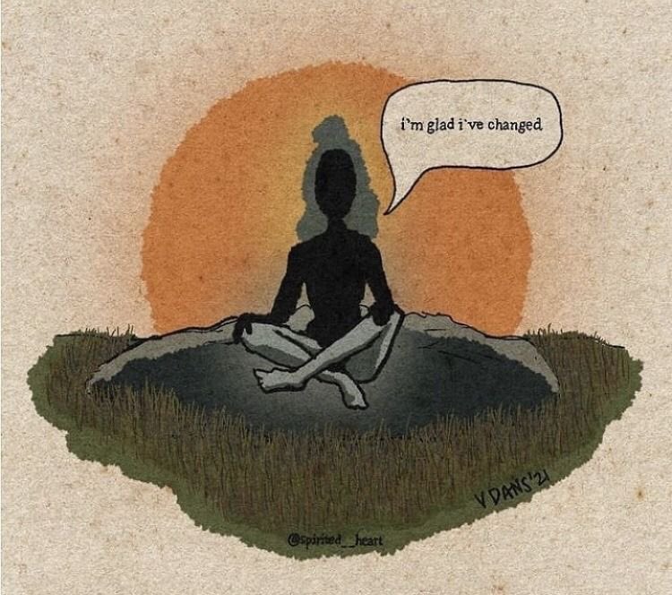 SofiAndrewsTM's tweet photo. You forgive more .
You value your time more . 
Small talk no longer excites you .
You judge less .
Your happiness isn’t dependent on others ✨🍃🧘‍♀️ 
Change , it’s painful but so worth it . #Mindfulness #MentalHealthAwareness #responsibility https://t.co/r1RptdG0cu