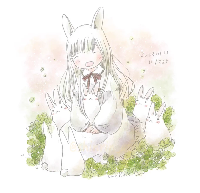うさぎさん。  11/365今日も穏やかな良い日になりますように 