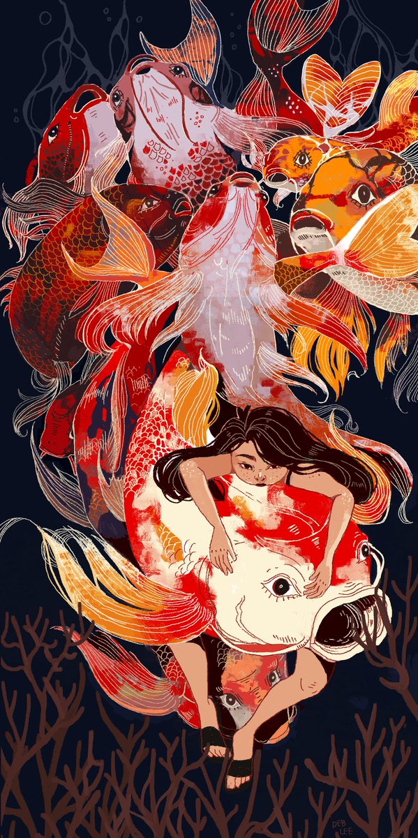 「koi girl 」|Deb JJ Lee @ TCAF 140のイラスト