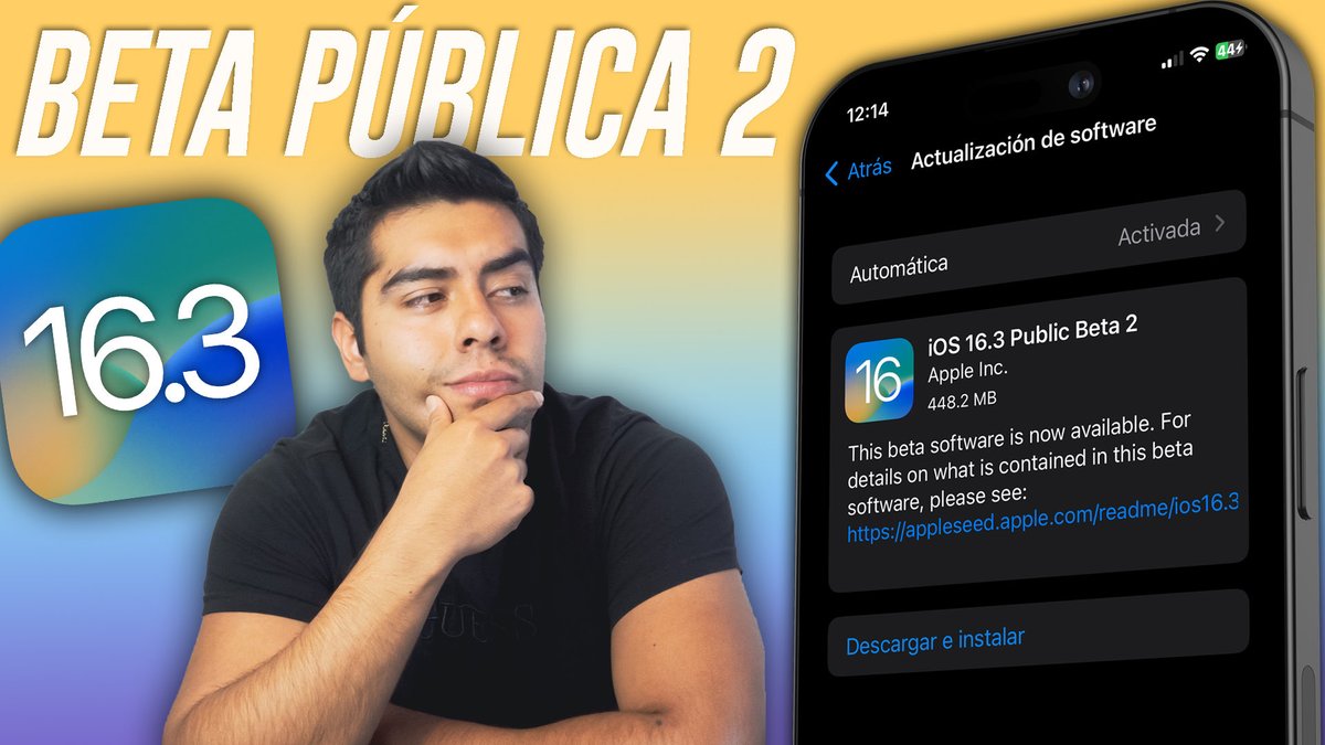 SantiTech_'s tweet photo. 🔥Nuevo Video en YouTube🔥
iOS 16.3 beta pública 2 esta disponible y la verdad va bastante bien, te cuento que tal el rendimiento y como instalarla 🤩
Suscribanse al canal si son nuevos🙏🏼 #iOS16 #iOS16beta
Dejen su like al video❤️
🎥 https://t.co/m8hdAGclDU https://t.co/bs8h69S5Jm
