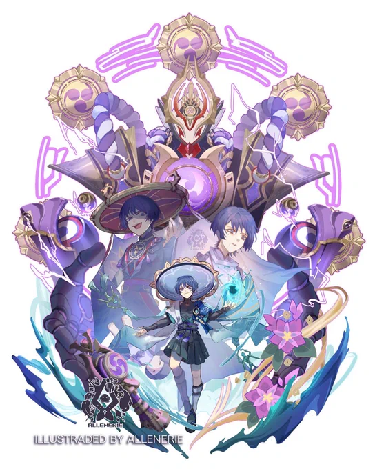Hello #portfolioday Im Allen, character designer and illustrator. Currently a freelance artist doing fanart and original art for cons and TCG Card Illustrations~ I love fantasy character the most  