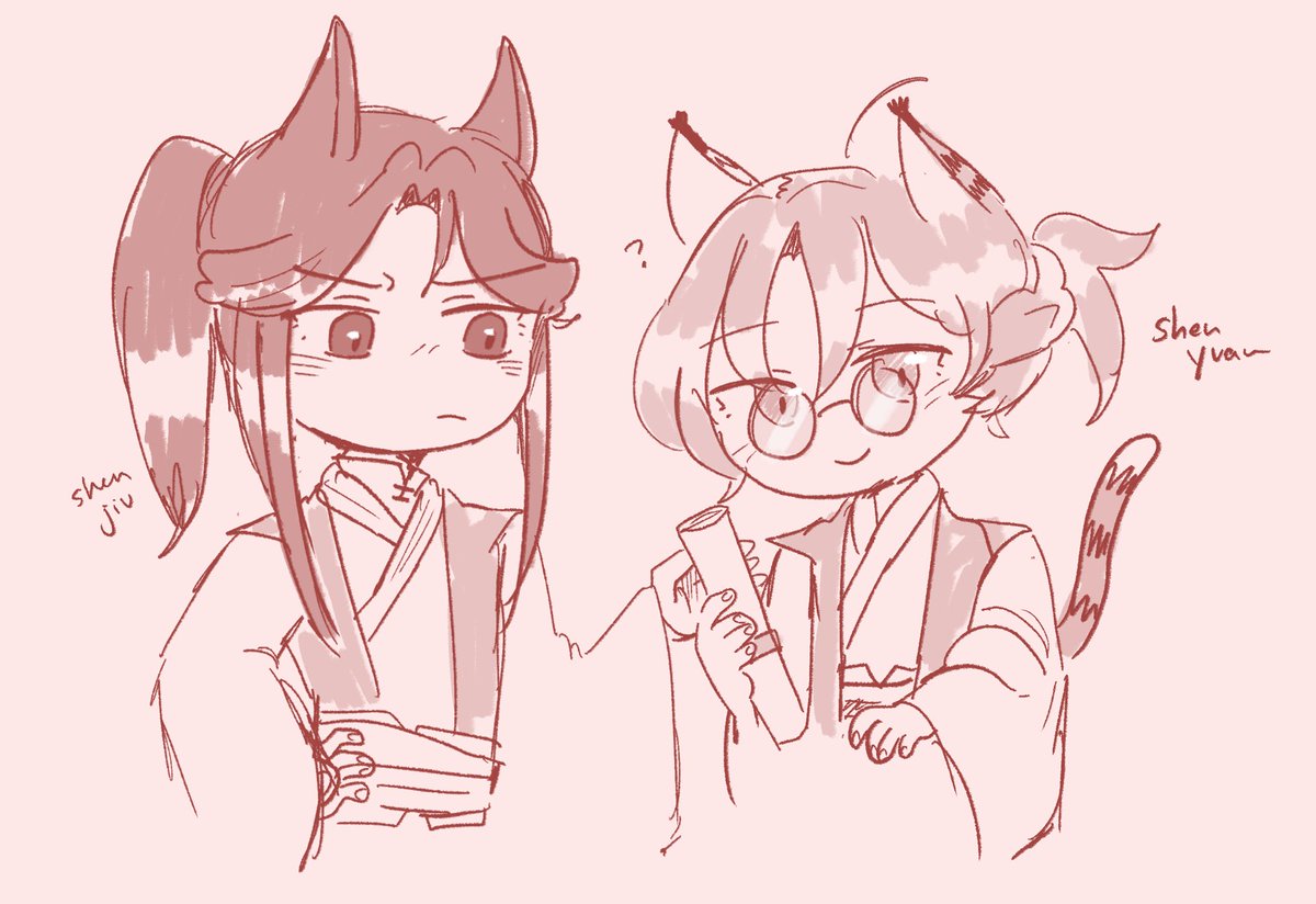 coolcat8L's tweet photo. Happy 2023 I had a jiuyuan nekomimi au idea now if only I could get myself to sit and write,,,, https://t.co/QhWuHnVqL7