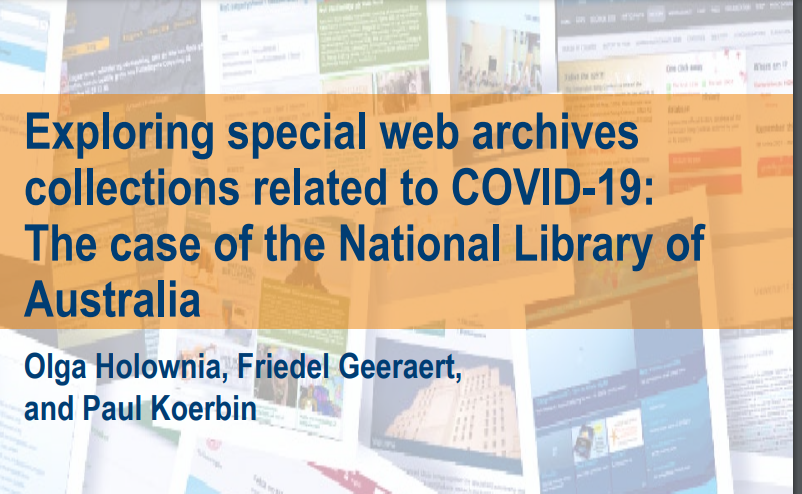 Want to learn about the <a href="/TroveAustralia/">Trove</a> collection of COVID related websites? See this WARCnet Papers &amp; Special Reports  interview with Dr Paul Koerbin #WebArchiveWednesday cc.au.dk/fileadmin/dac/…