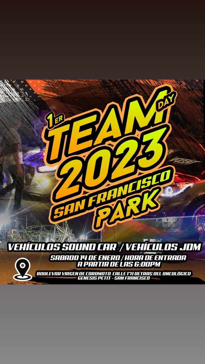LeoCarAudio's tweet photo. Nos activamos en el Zulia 1er Team Day San Francisco Park este Sábado 14E te esperamos Entrada Gratis -Free Cover https://t.co/zPE9fLmRGk