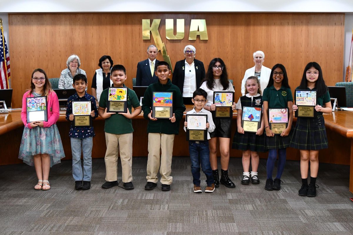 🎨 Our 2023 Calendar Art Contest winners were honored at today’s board meeting! Congratulations students, on all of your hard work!