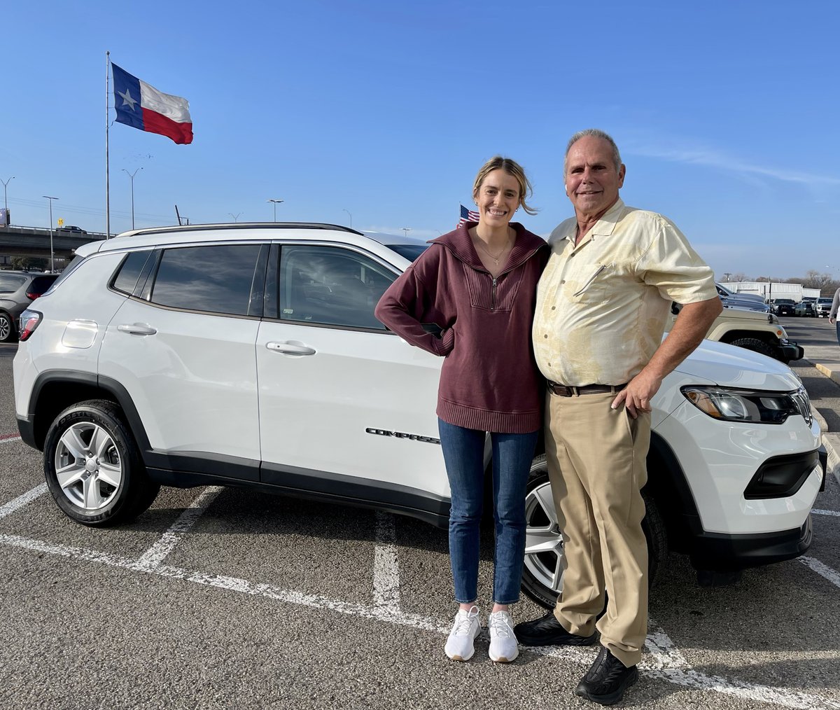 covertdodge's tweet photo. Welcome to Austin and congratulations on your new 2022 Jeep Compass Jessica Kierkla. What a great way to start off your adventures. On behalf of Rick and Covert CDJR of Austin, thank you and welcome to the family.

#CDJR #CovertCDJR #Jeep https://t.co/brFEBBoUA4