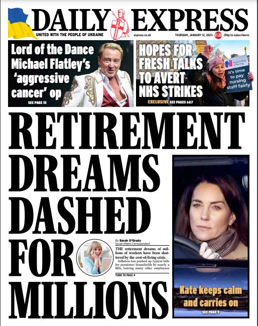 Daily Express on Twitter "Tomorrow's front page Retirement dreams