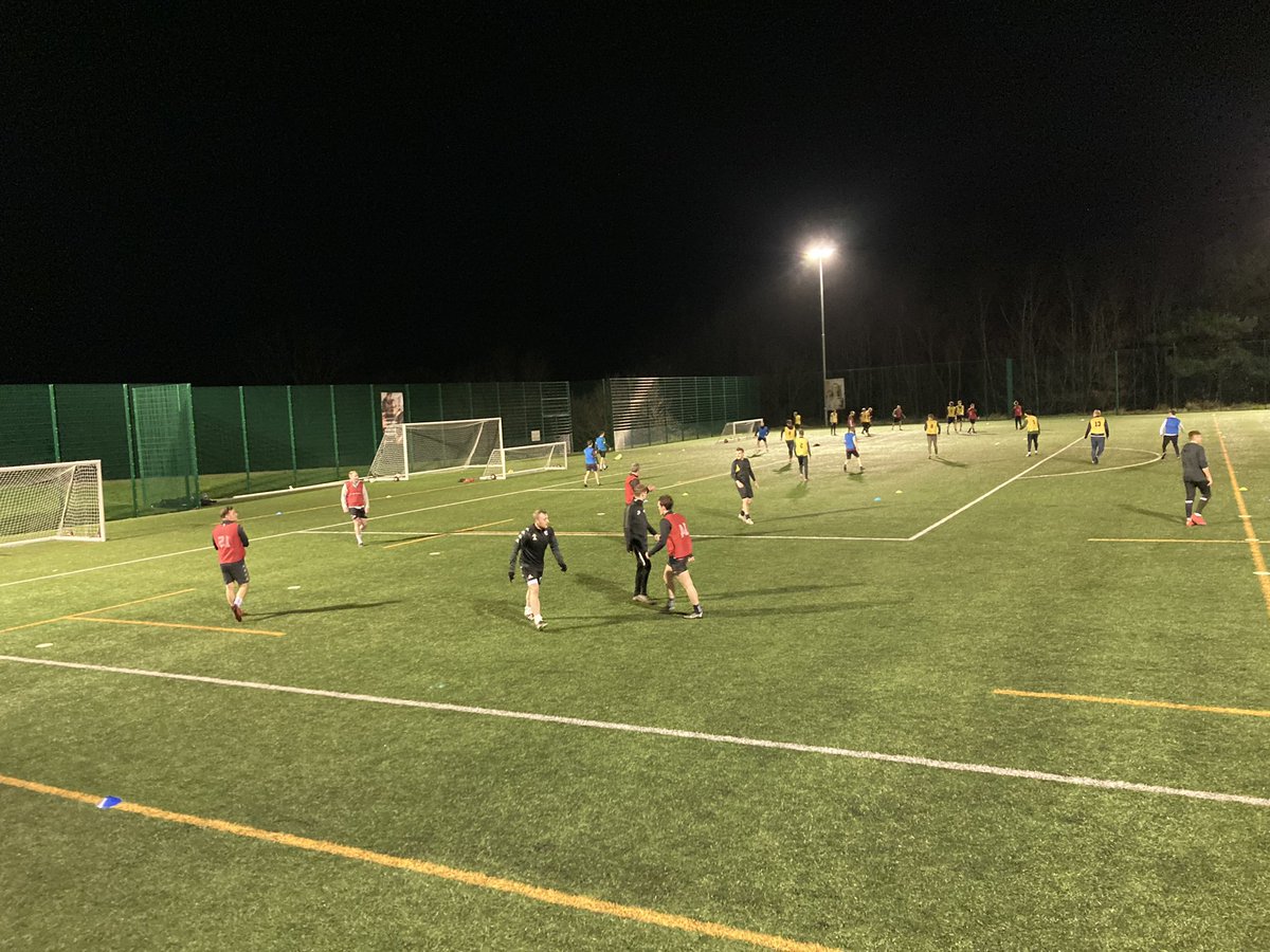 GarrettandSon's tweet photo. 5 a side tournament for the 30 at @rfc1893 training tonight. Despite the dodgy score keeping (from the elders!), great buzz all night👏 - most impressed with youngsters driving the tactics #behardtobeat #futuregreens https://t.co/lUJBrg09cv