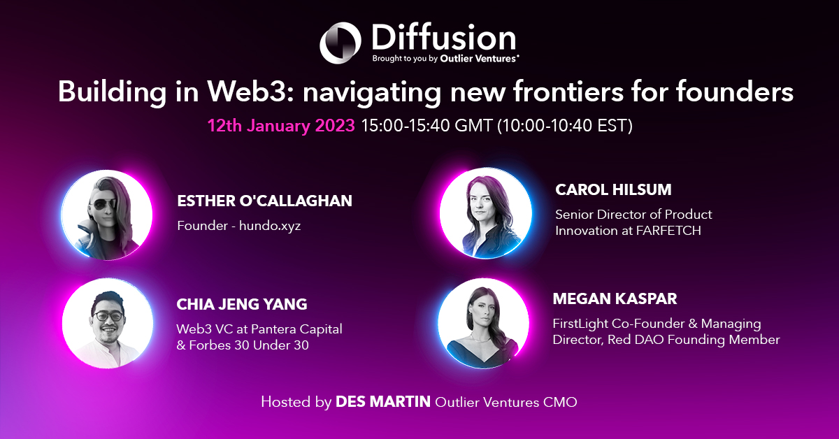 PanteraCapital's tweet photo. Pantera's Chia Jeng Yang (@chiajy2000) will be participating at @OVioHQ Diffusion’s "Building in Web3: Navigating new frontiers for founders" panel tomorrow!

Register at: https://t.co/LVmTviNqRN https://t.co/UgaEXyOPcM