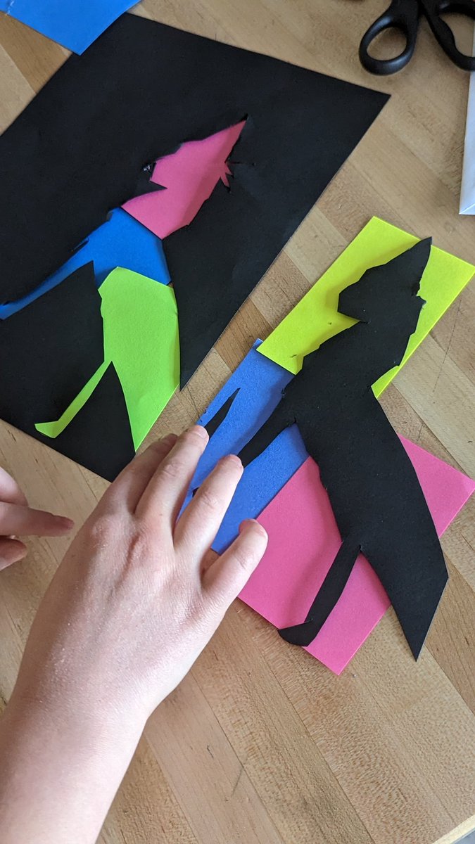 Caught this action shot right at the end of sixth grade today - first day working on collages... Prepare for more tweets, followers, this is one of my favorite projects and I have a fresh Pixel camera for 2023!!!