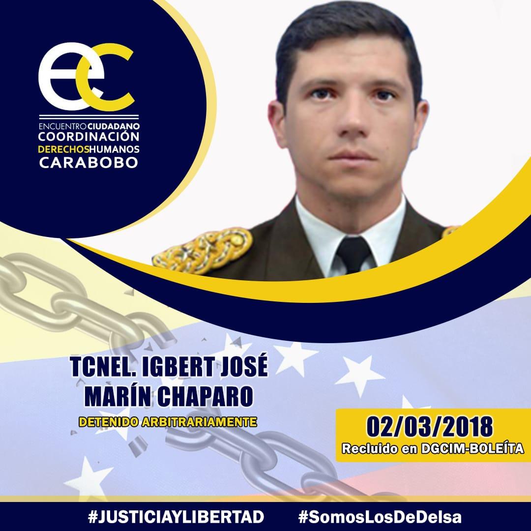 FranklinCalderC's tweet photo. El Tcnel Igbert Marín Chaparro cumple 51 días en Huelga de Hambre, el necesita de nuestro apoyo para exigir se le respeten sus derechos humanos. Hasta donde debemos llegar las víctimas para ser escuchados?
@KarimKhanQC
@CorteIDH
#YoTambiebSoyIgbert
#LibertadParaLosPresosPoliticos https://t.co/hrxZbggu8X