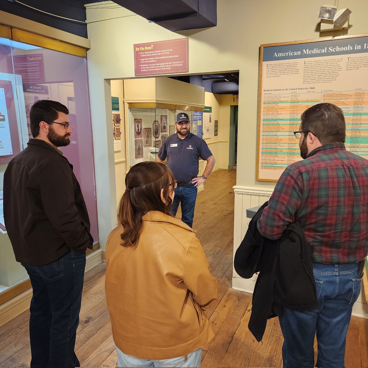 GburgMuseum's tweet photo. This afternoon, Kyle Dalton of @CivilWarMed treated us to a tour of their incredible artifacts and exhibit galleries. No surprise that we really love this place! Did you know that we share day-of membership benefits? It's a great perk!
#SRMEC #SeminaryRidge #CivilWarMed #NMCWM https://t.co/ExJAyrSGfs