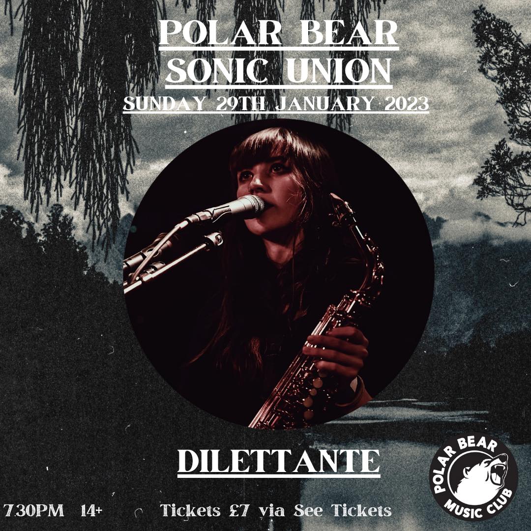 Polar Bear Music Club (@polarbearroars) on Twitter photo SONIC UNION AT POLAR BEAR!
SUNDAY 29TH JANUARY
7:30PM // 14+
£7 TICKETS >> bit.ly/3XkVGww
Ft. @JackConman + <a href="/_imogenhart/">Imogen Hart</a> + <a href="/dilettantesongs/">Dilettante</a>
A quiet performance space limited to 50 people, supporting atmospheric artists in an environment they deserve to be listened to. SONIC UNION AT POLAR BEAR!
SUNDAY 29TH JANUARY
7:30PM // 14+
£7 TICKETS >> bit.ly/3XkVGww
Ft. @JackConman + <a href="/_imogenhart/">Imogen Hart</a> + <a href="/dilettantesongs/">Dilettante</a>
A quiet performance space limited to 50 people, supporting atmospheric artists in an environment they deserve to be listened to.