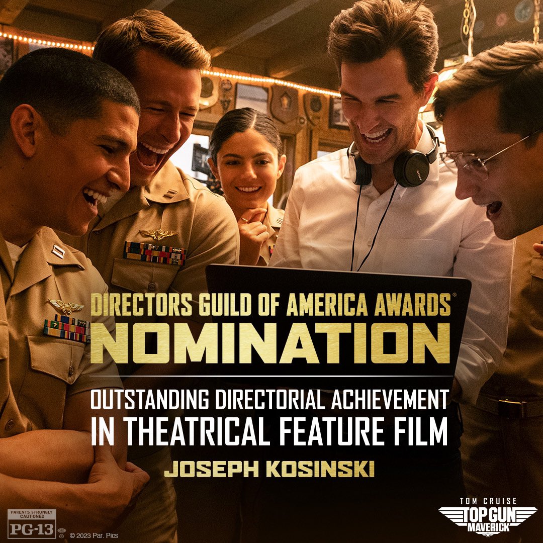 Congrats to #TopGun: Maverick Director Joseph Kosinski on the #DGAAwards nomination!