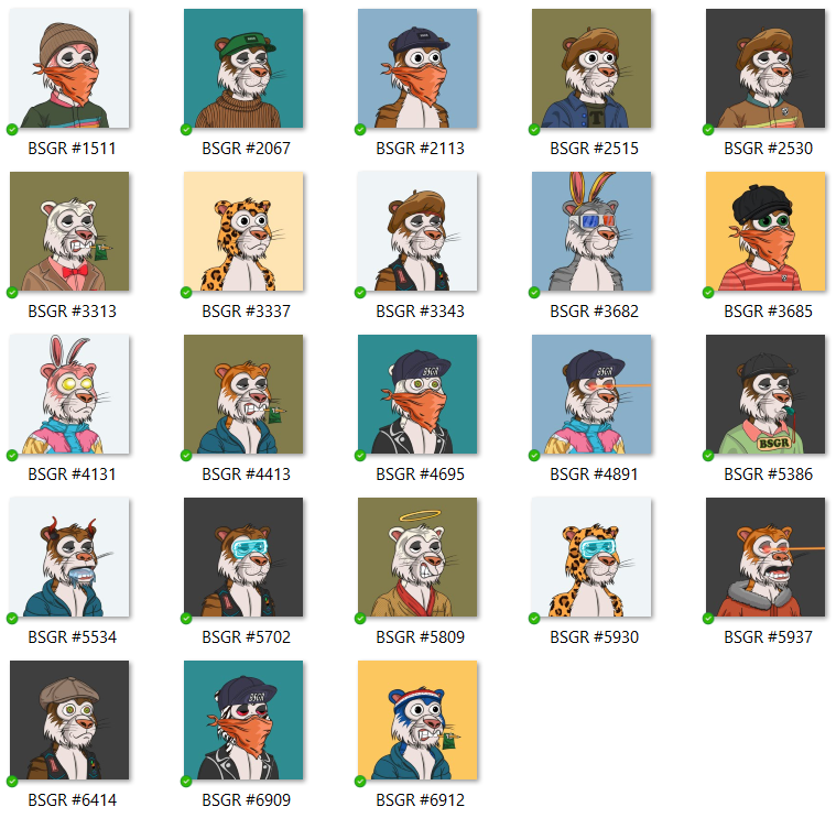 negrolarompe's tweet photo. My @BsgrTigers with traits between 1% and 1.5% rarity are also on fire 🐯💥 @AllegianceSC #BSGRTigers #BSGR #NFT #NFTCommunity https://t.co/BD5lY0T9av