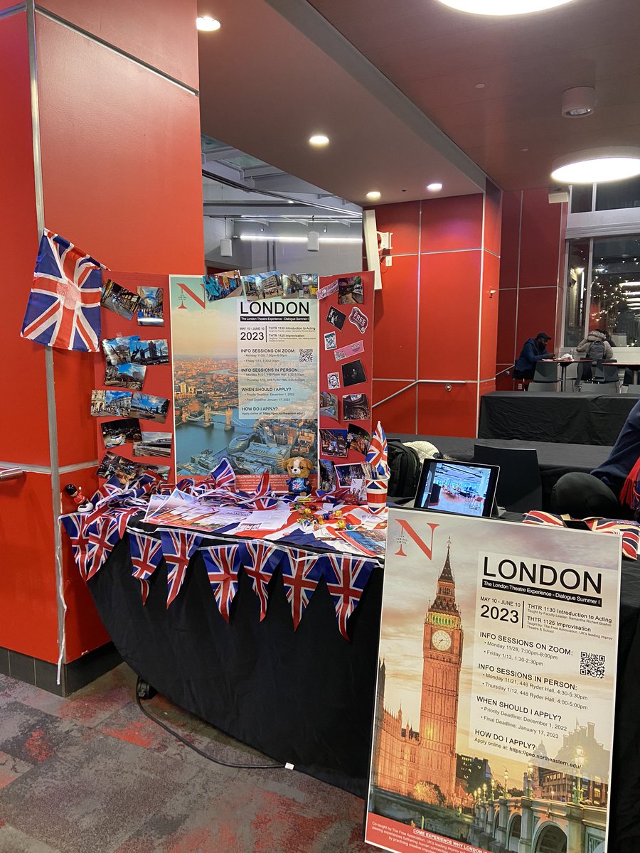 NortheasternGEO's tweet photo. Check out the London Theater Experience Dialogue during Summer 1! 🇬🇧 #goglobal #travel https://t.co/bPcAEeyd6I