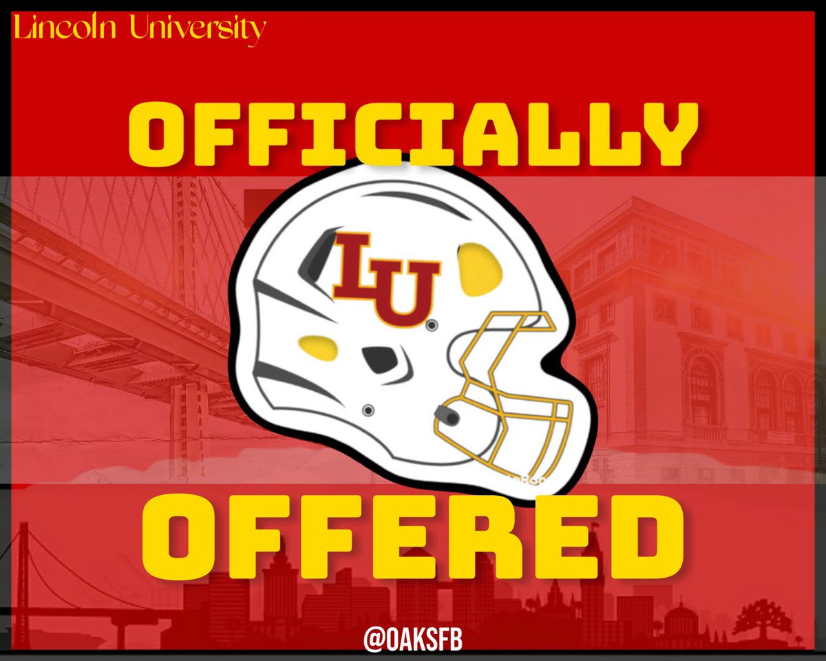 Chase Stewart (@famous_chase) on Twitter photo Blessed to have been offered by Lincoln University! <a href="/CoachPatHen/">Pat Henderson</a> <a href="/oaksfb/">Lincoln University Football</a> @gregbiggins <a href="/adamgorney/">Adam Gorney</a> <a href="/johnwdavis/">John W. Davis</a>
<a href="/Zack_Poff_MP/">Zack Poff</a>
<a href="/MrJasonRobinson/">Big Homie</a> <a href="/LBPoly_Football/">Long Beach Poly Football 🐇🏈</a>
<a href="/CoachSBarbee/">@CoachSBarbee</a> Blessed to have been offered by Lincoln University! <a href="/CoachPatHen/">Pat Henderson</a> <a href="/oaksfb/">Lincoln University Football</a> @gregbiggins <a href="/adamgorney/">Adam Gorney</a> <a href="/johnwdavis/">John W. Davis</a>
<a href="/Zack_Poff_MP/">Zack Poff</a>
<a href="/MrJasonRobinson/">Big Homie</a> <a href="/LBPoly_Football/">Long Beach Poly Football 🐇🏈</a>
<a href="/CoachSBarbee/">@CoachSBarbee</a>