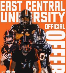 I am blessed to receive another offer from the university of East Central!!