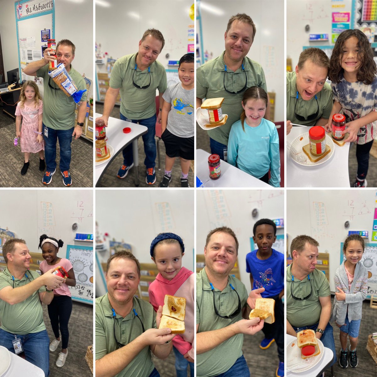 ashworth_kara's tweet photo. This week we started our How to Writing. We had some great laughs with @KeithK_TechCE making the kid’s PB&amp;J sandwiches. The kids realized… that they need to edit and definitely add more details. 🍞🥜🍓🍽🤣#thewritingprocess @HumbleISD_CE https://t.co/Tuto1l7n6l
