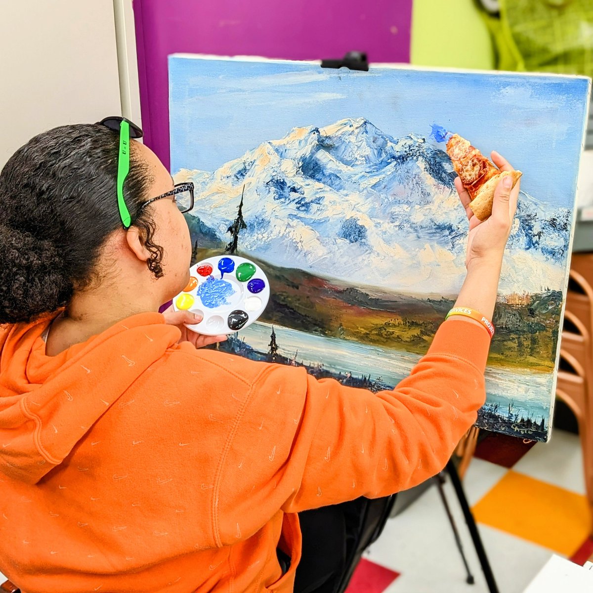 projectsilk's tweet photo. Just doing some Paint &amp; Pizza workshops in preparation for our February art show, "Love for the Culture." More details soon. #pittsburgh #lgbtq https://t.co/XA1T3ok2ye