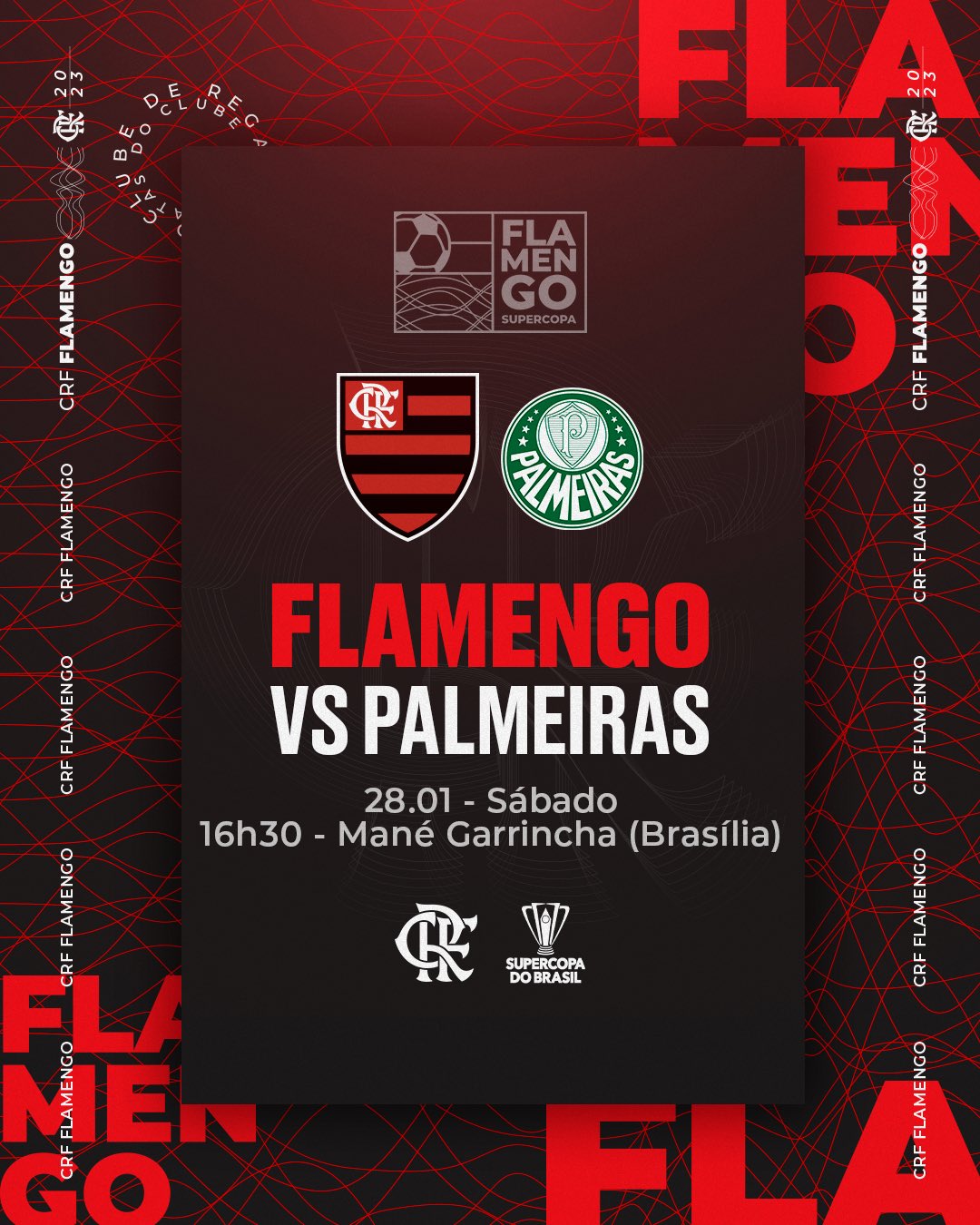 TABELA DE JOGOS DO FLAMENGO EM 2023 ONDE ASSISTIR DATA HORA LOCAL - CARIOCA  RECOPA SUPERCOPA MUNDIAL 