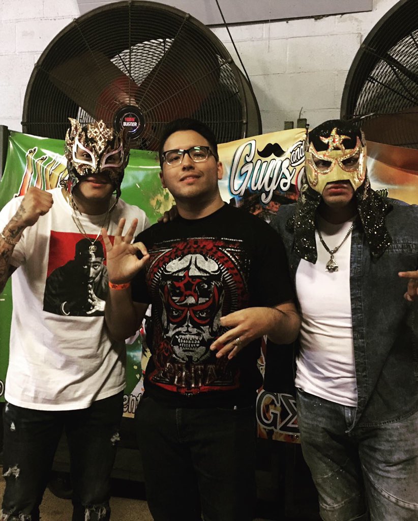 AbeMedina's tweet photo. Let’s go. @PENTAELZEROM @ReyFenixMx #AEWDynamite #aew #escaleradelamuerte #BestOf7Series #luchabros https://t.co/qAg8zqWY1m