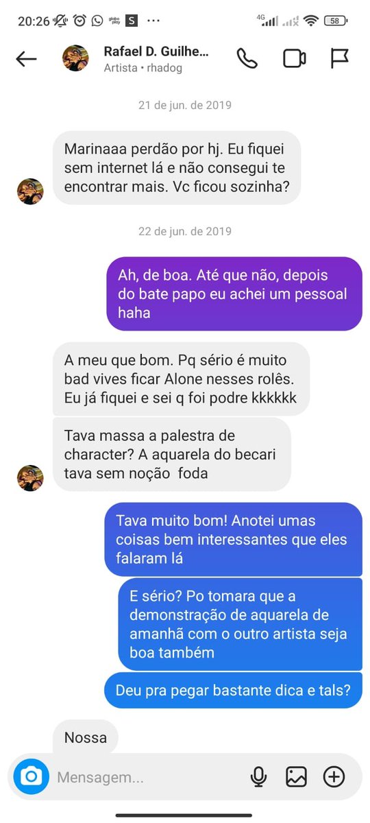 _aMarina's tweet photo. É assim que faz pra fazer o meu também? (a véia mexendo com a tecnologia hahaha)

primeira interação/ agora 
@rhadog 💜 https://t.co/CFv31itjYy