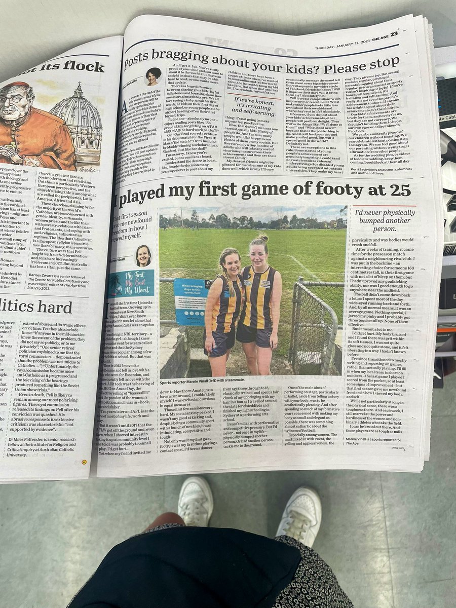 Imagine being so insufferable about the one goal you ever scored at local footy, you wrote about it for the paper xx