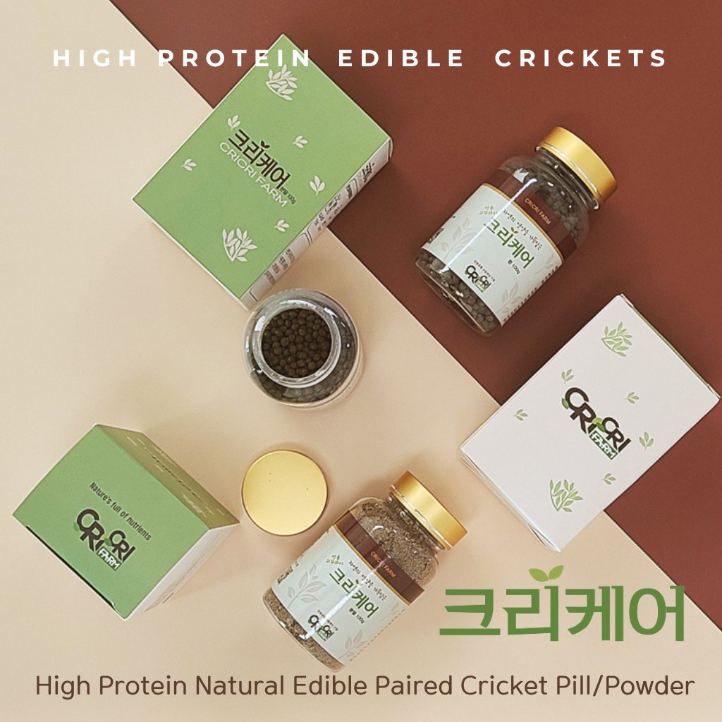 ROAExpo's tweet photo. [CrCriFarm] Edible Crickets For Humans - Pill And Powder
Rich In Amino Acid Vitamin Protein Supplement, Nutritional Supplement, High Protein, Low Carb and Calorie _ Made In KOREA

https://t.co/qujKnST5br

#ediblecrickets #edibleinsects #entomophagy #eatinginsects #insectfood https://t.co/LV439XqK0j