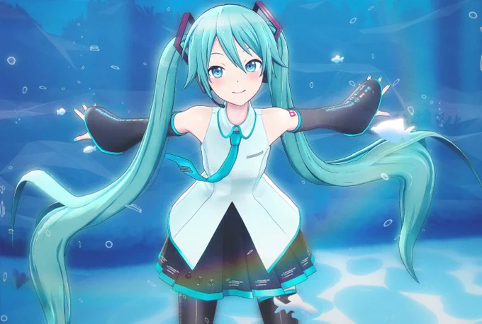 ここはお魚いっぱいだね#初音ミク 