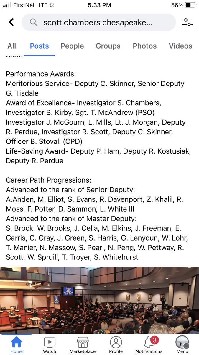 13AngeloVargas's tweet photo. Here’s more information about Chesapeake Sheriff’s Deputy Investigator Scott Chambers. Also in 2021, he received an Award of Excellence. https://t.co/X4b8Sdkapl