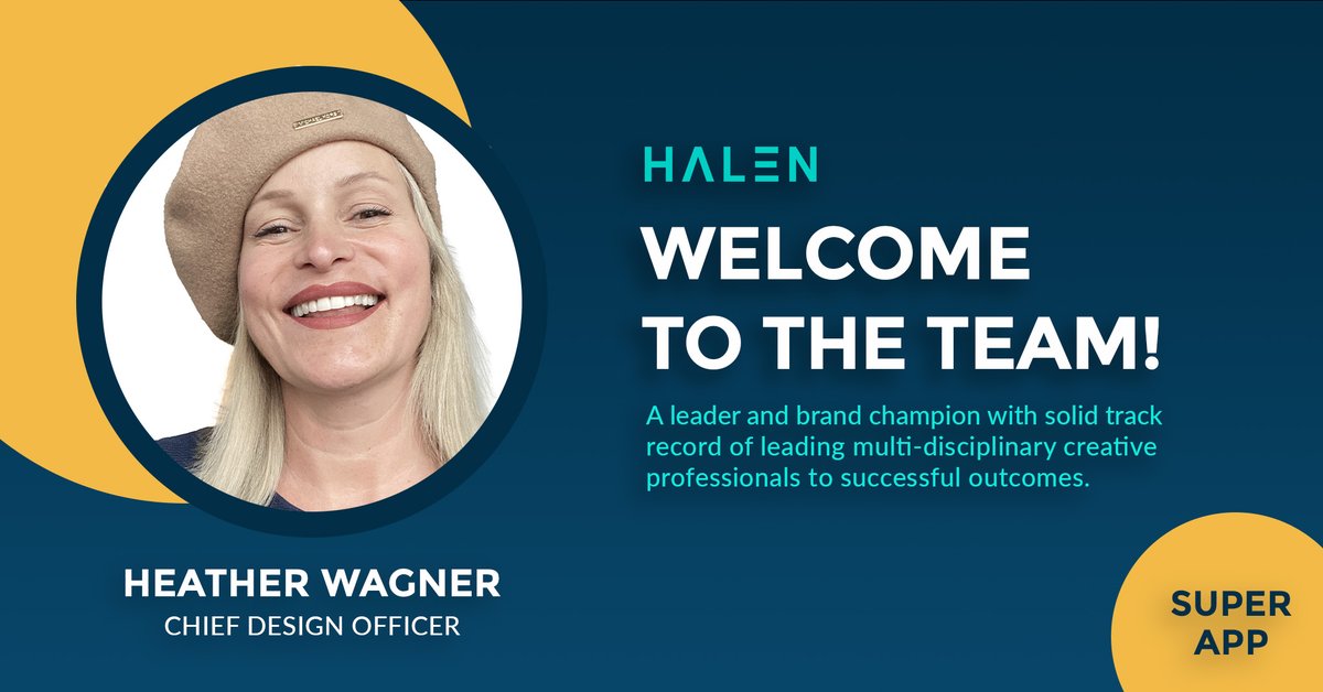 Halensocial's tweet image. As a creative and passionate individual, Heather Wagner we’re excited to see how you impact our team. #team #goHalen #getHalen