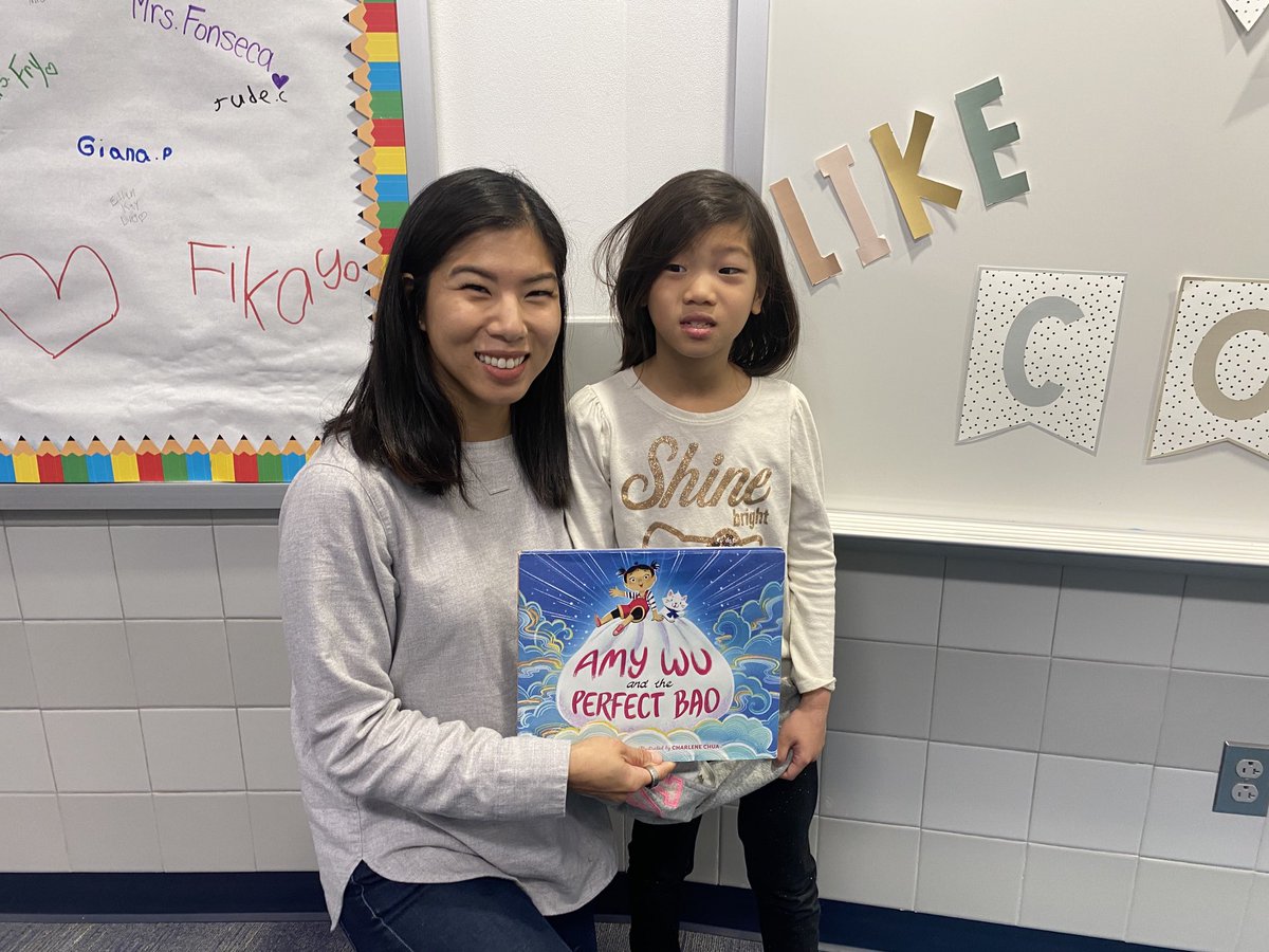 We had such a great morning listening to the story of Amy Wu and the Perfect Bao from our Mystery Reader ❤️. We learned about making bao and a few wonderful life lessons as well 🫶. Thank you for spending your morning with us, Mrs. C 😍