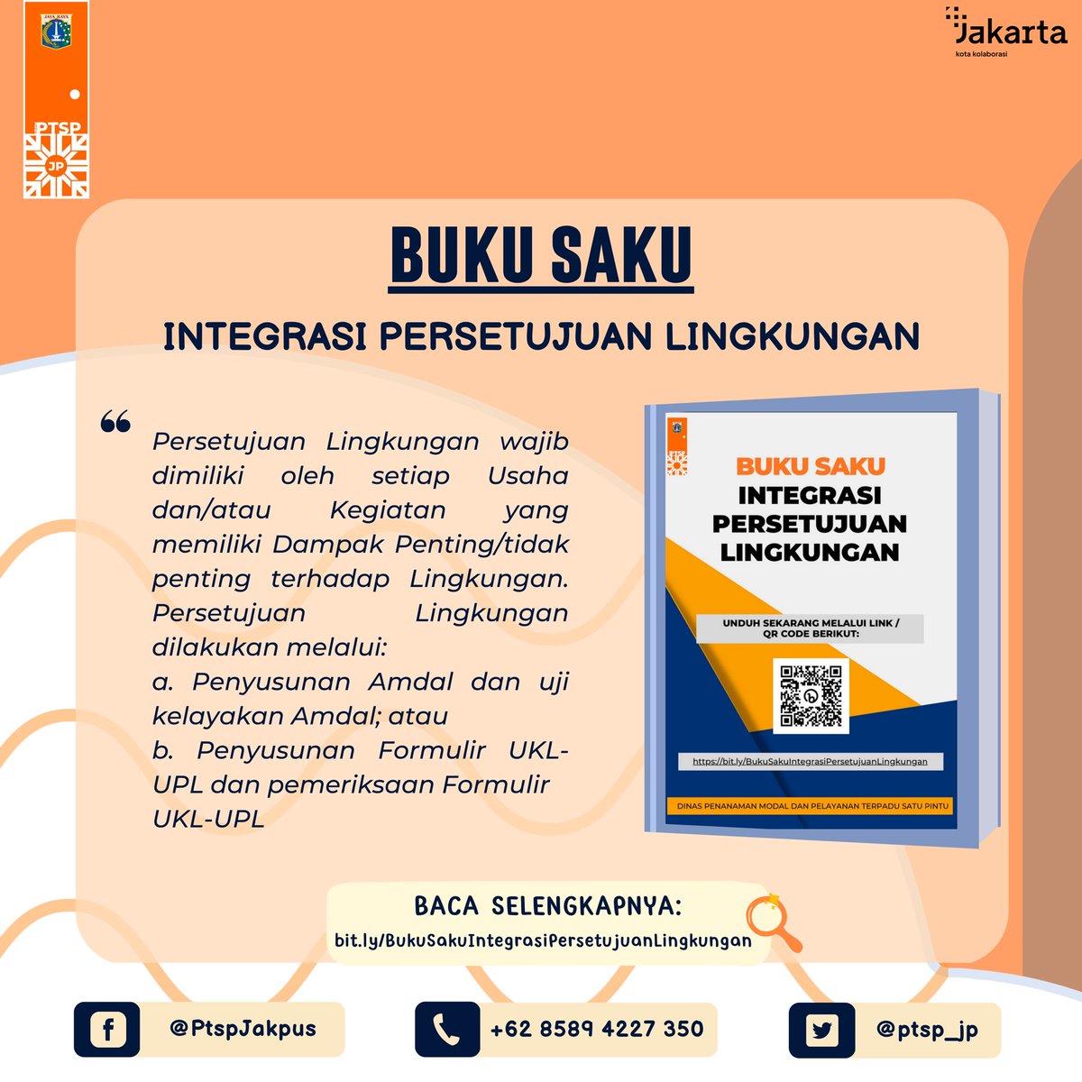 ptsp_jp's tweet photo. Halo Warga Jakarta!👋
Salam Setia

Yuk lihat Buku Saku Digital terkait Perizinan dan Non Perizinan mengakses link berikut ini:
- IPPR: https://t.co/p0NRBe8B9D
- Integrasi Persetujuan Lingkungan: https://t.co/b3VWtHSG9U
- Perizinan Berusaha: https://t.co/iEqFFInmAe

#PTSPJakpus https://t.co/FwjR2Xh1Mr