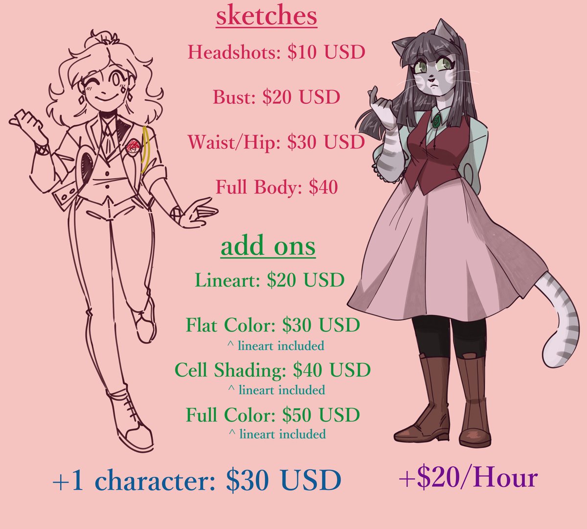 IbStarlight's tweet photo. trying to move away from a shitty situation, so here's my commissions. if youre interested, feel free to drop me a dm, im open to drawing most things https://t.co/evEOR7NLIt