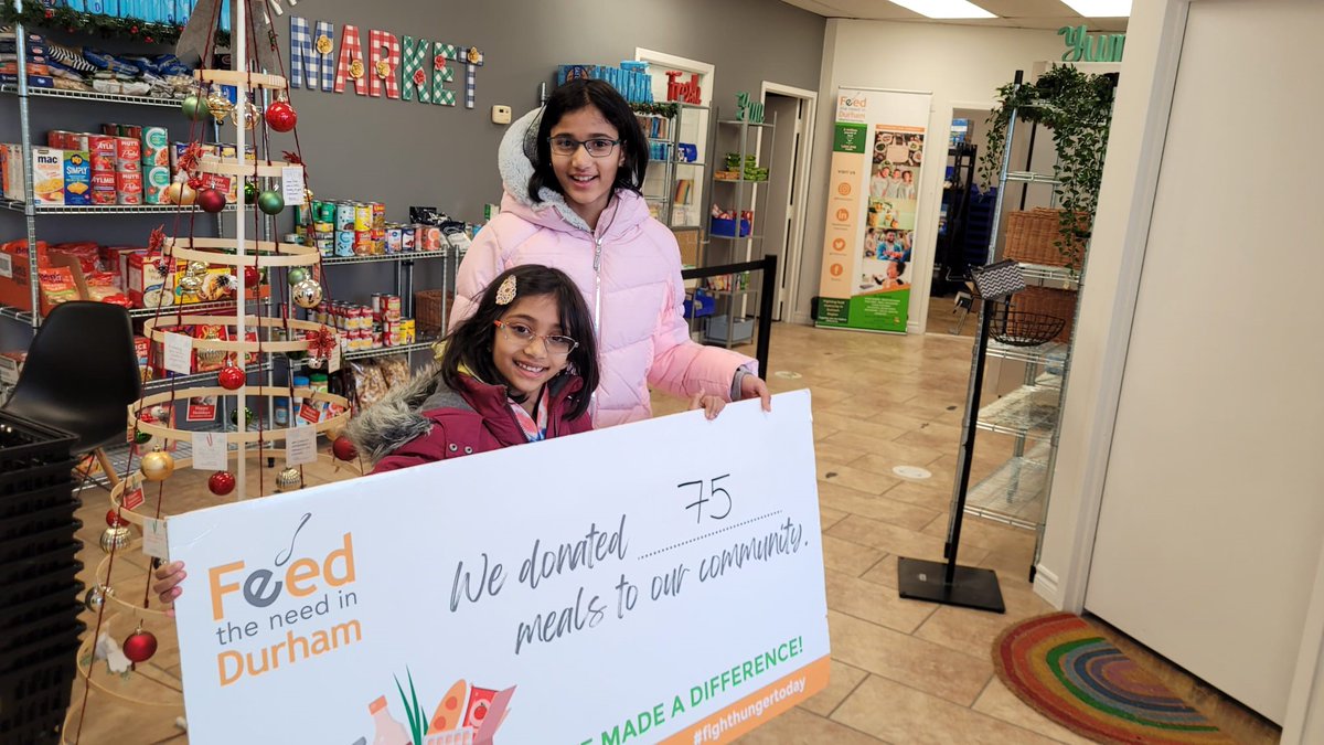 Child Authors - Anushka &amp; Arushi  recently donated $75  of the proceeds from their book sales sold at our Bright and Merry event to Feed the Need in Durham. Well done! These local sisters write their own children's stories, check them out! ow.ly/rNb450MlnLf