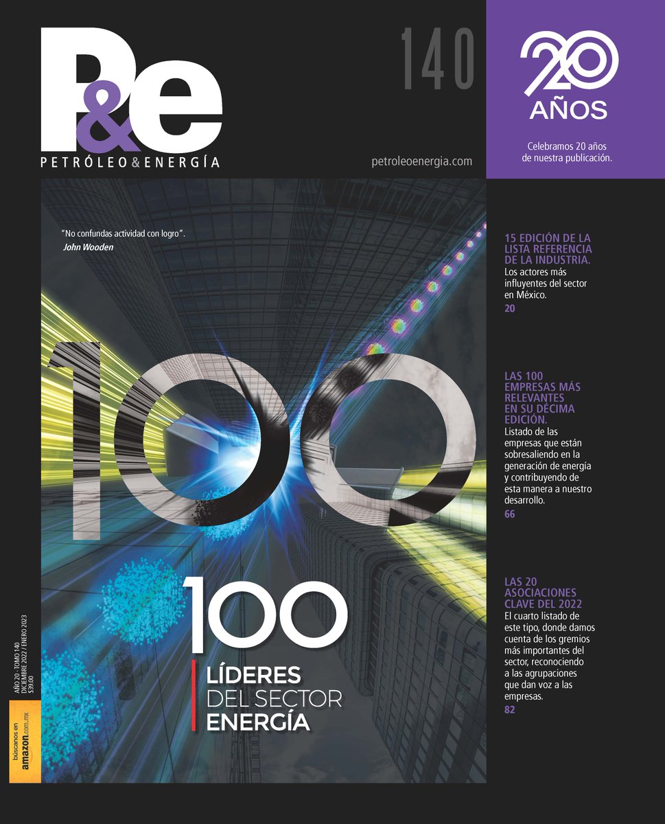 Presentamos en ejemplar 140 de P&amp;E con las listas de los 100 líderes del sector energético, las 100 empresas y las 20 asociaciones más representativas del sector.

issuu.com/revistapetrole…