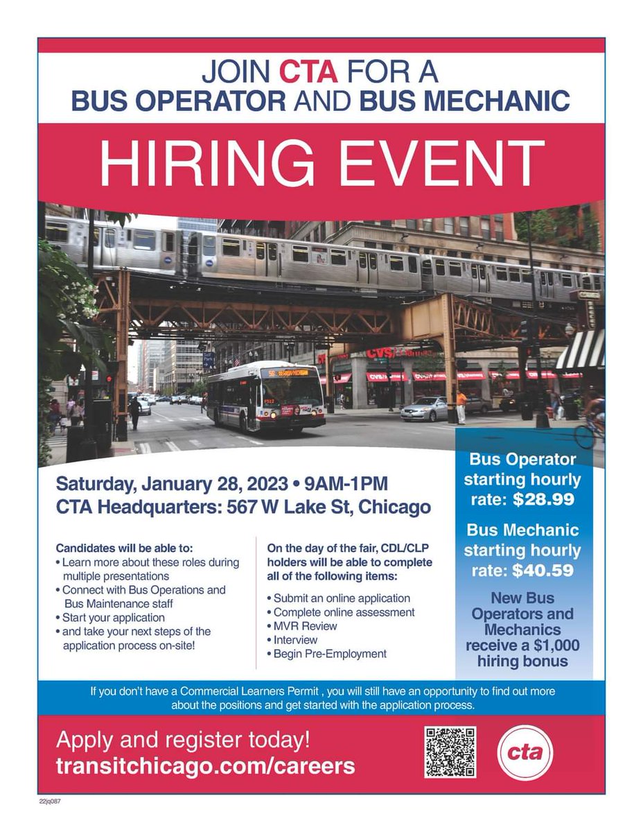 ASSanineFool's tweet photo. @ctaaction @CTAFails You know how that idiot #DorvalCarter keeps saying they don't have staff for the trains... Yet STILL only job postings for bus drivers. #lies #ctasucks @cta https://t.co/Ln2SzdHrhi
