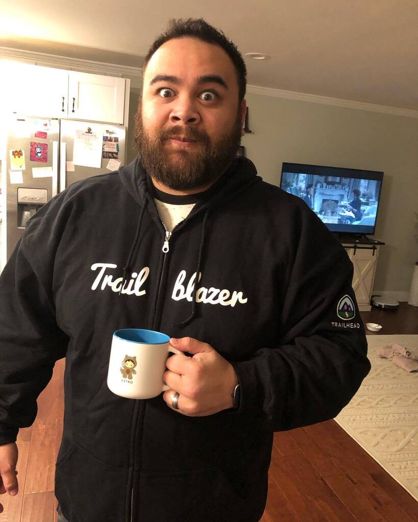 I can officially retire. I was finally gifted a #trailblazer hoodie 🙌🏽 
.
.
#salesforce #salesforceadmin #salesforceohana #sfdc #beard #bearded #beardgang #beardedprofessionals #tech instagr.am/p/CnSvJBdu9TP/