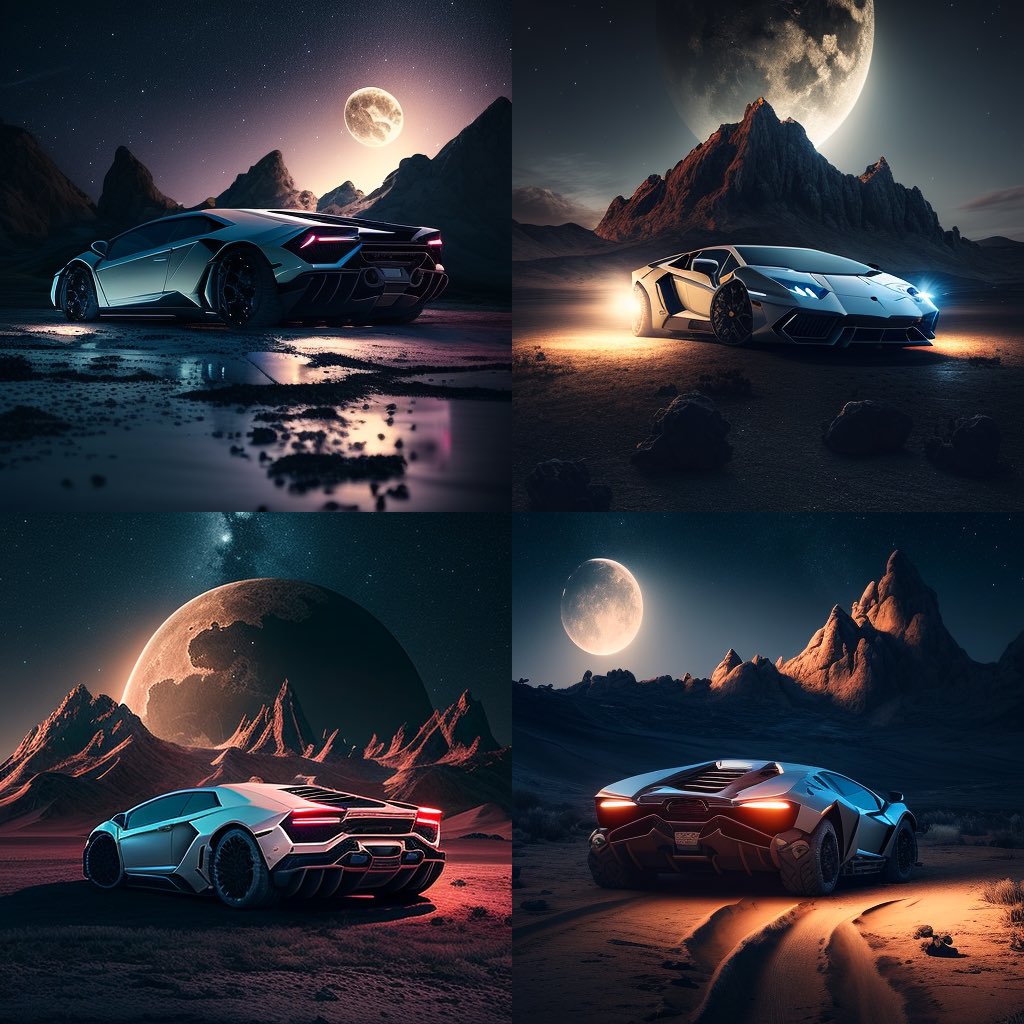 IAmDivineDee's tweet photo. Ai generated images with #midjourneyAi @discord @midjourney_ai @Lamborghini https://t.co/T6MDMY2PnQ