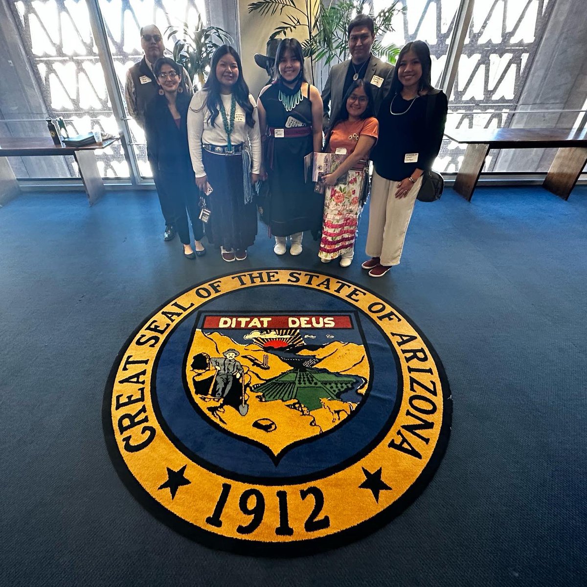 PhxIndCenter's tweet photo. We had a great time at today’s Indian Nations &amp; Tribes Legislative Day at the #AZStateCapitol! Our @youthphxindcntr Youth Council enjoyed their day meeting with tribal and state leaders. https://t.co/Y1xgLqdk4O