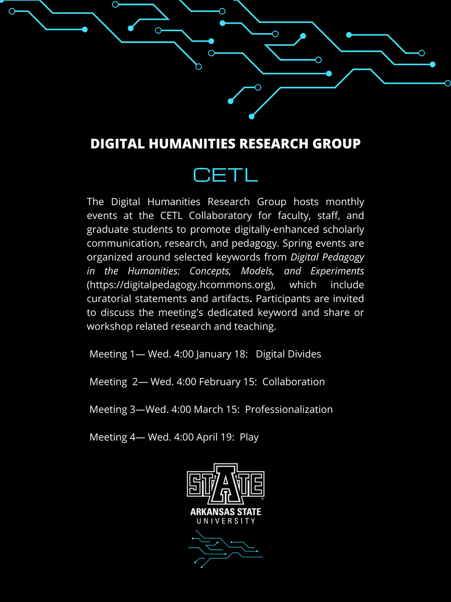 Register for the event through the University calendar here: calendar.astate.edu/CETL/event/847…