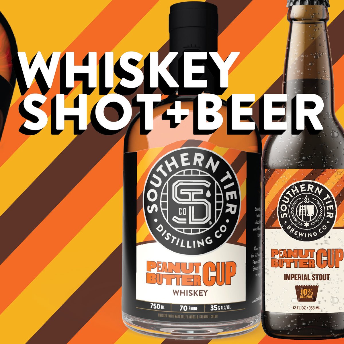 What could be better than Peanut Butter Cup Imperial Stout? How about Peanut Butter Cup Imperial Stout AND Peanut Butter Cup Whiskey from @stdcspirits. This is a legendary shot and beer combo that is sure to #bringtheflavor #stdcspirits #stbcbeer #peanutbuttercup