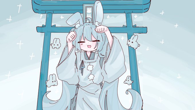 「bunny pose」 illustration images(Latest)｜4pages